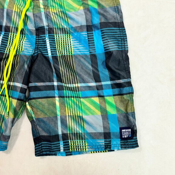 American Eagle Outfitters AEO Men's Board Shorts Swim Trunks Size M - Beachwear - Picture 7 of 14